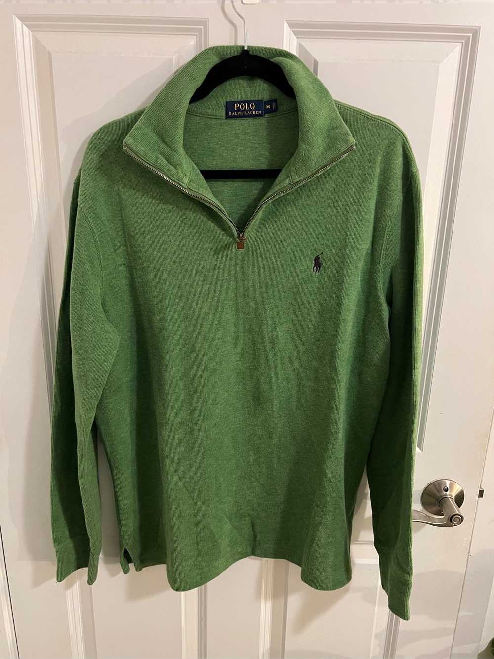 Polo by Ralph Lauren Green Half-Zip Pullover Sweater